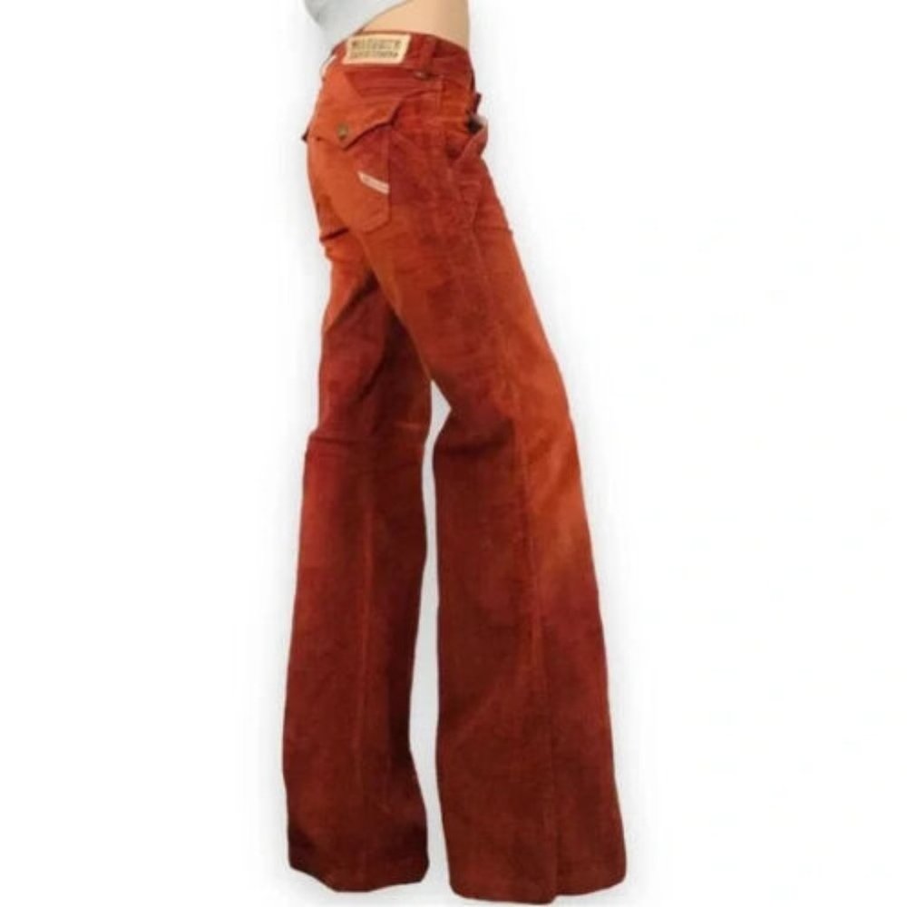 Parasuco Women's Boot Cut Jeans in Rust Orange